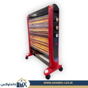 بخاری برقی بروات مدل فن دار قرمز