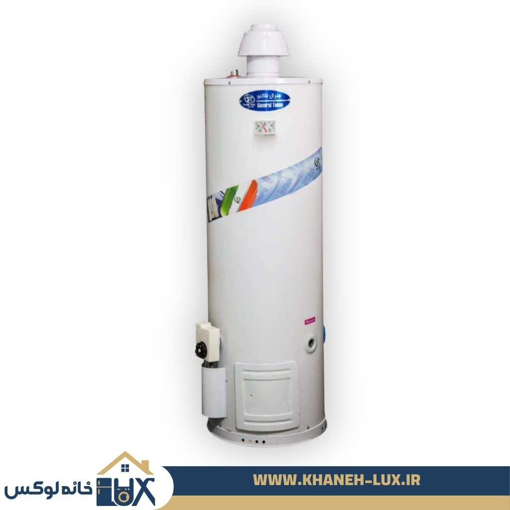 آبگرمکن استوانه ای گازی 60 گالن زمینی جنرال مواس