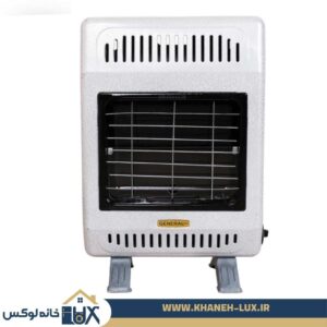 بخاری گازی سفالی بدون دودکش جنرال افروز سفید