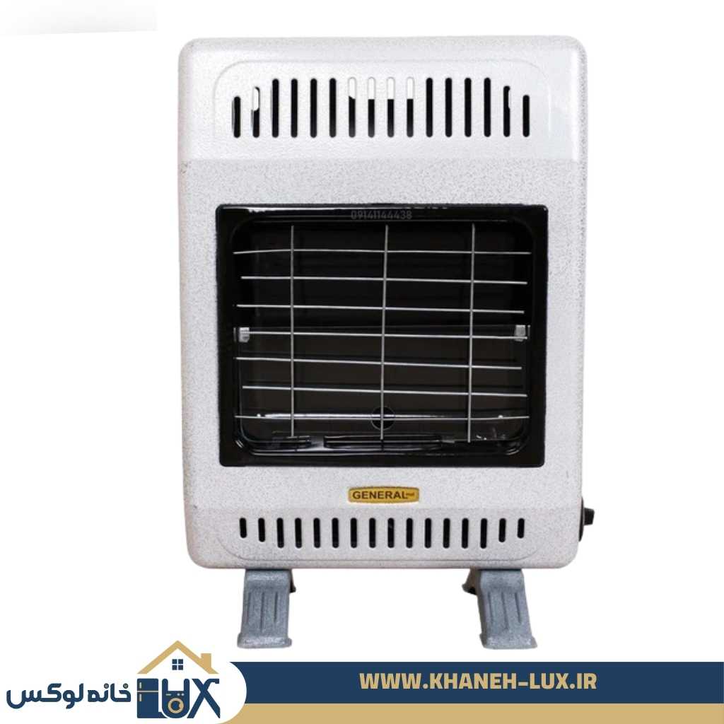 بخاری گازی سفالی بدون دودکش جنرال افروز سفید