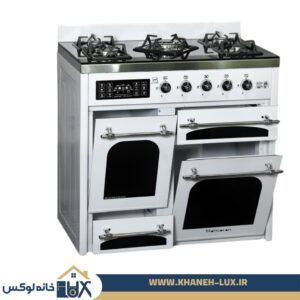 اجاق صفحه استیل رویه چدن بوشیه چهار درب مارک استیلا مهساران